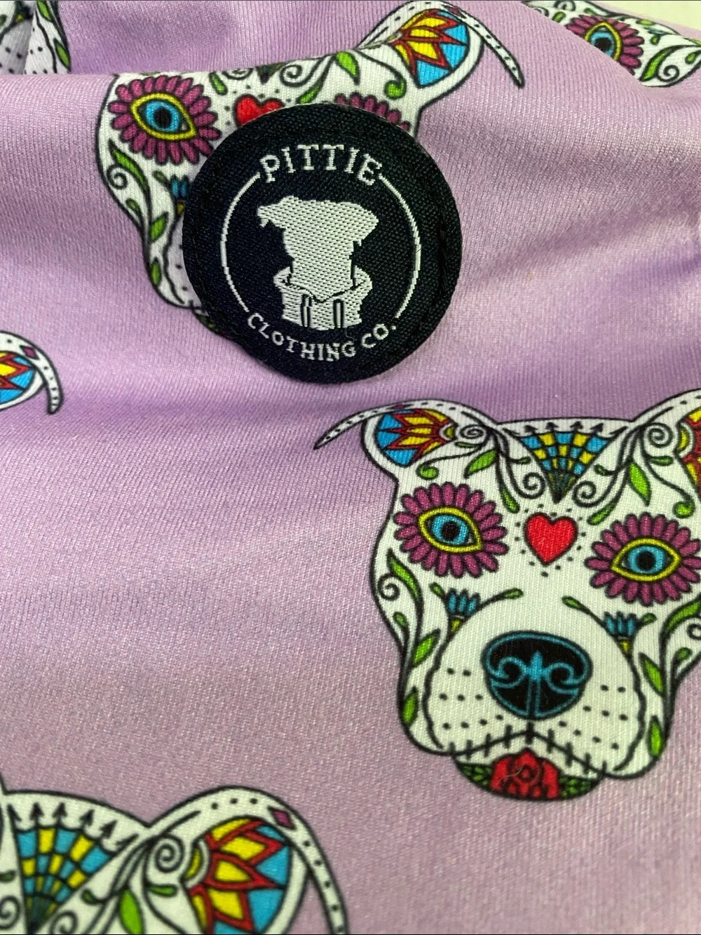 Dog clothing, Purple Sugar Skull Print Dog Pajamas- Size Medium